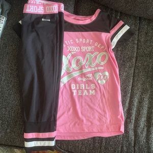 Xoxo shirt/pant set 7/8
